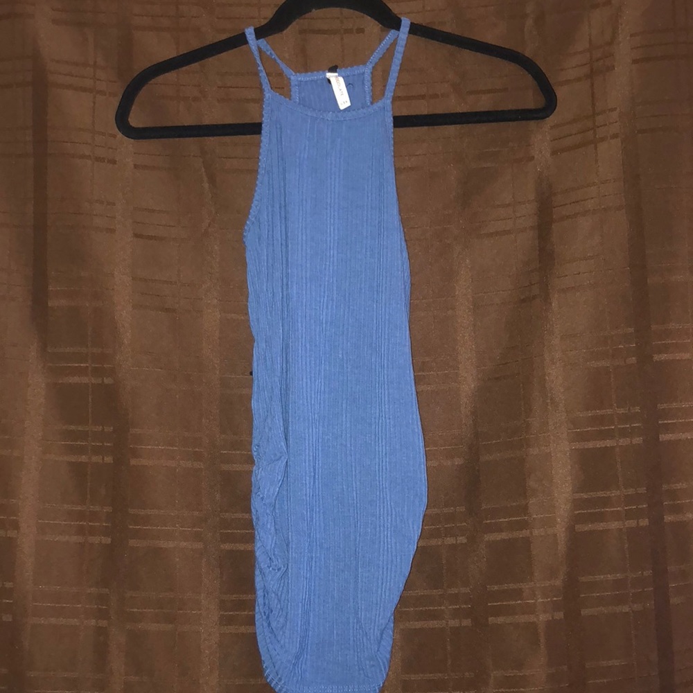 Blue Spaghetti Tube-Top